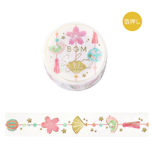 BGM Sakura Limited Masking Tape: Sakura - Hanging Ornaments