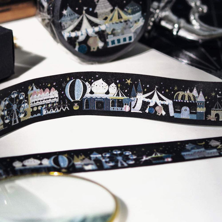 BGM Foil Stamping Masking Tape - Midnight Amusement Park