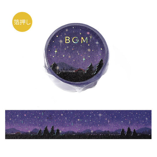 BGM Foil Stamping Masking Tape: Dreamscape - Starry Sky