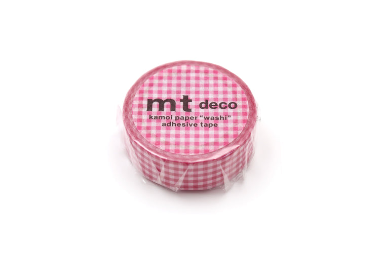 MT 1P Washi Tape - Delicate Checkered Pink