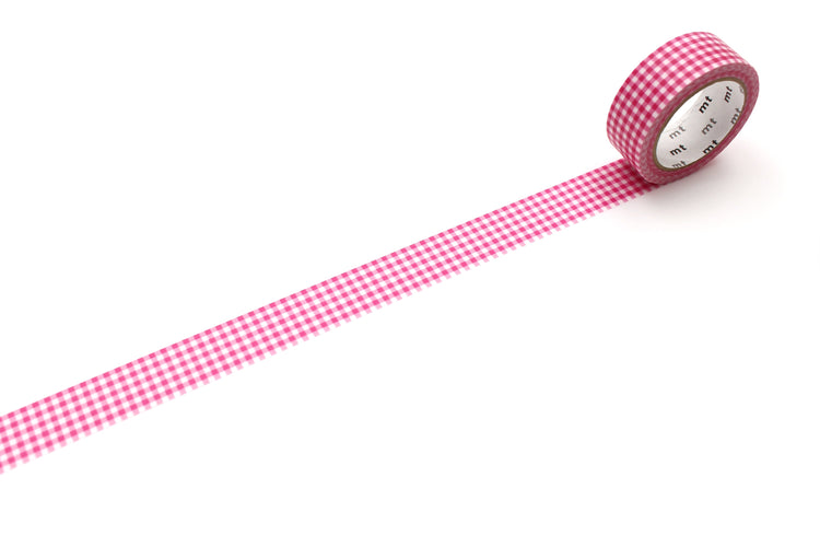 MT 1P Washi Tape - Delicate Checkered Pink