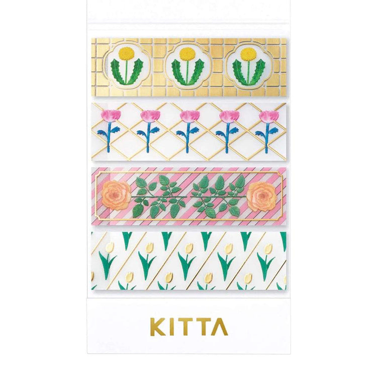 KITTA Masking Tape - Clear Gift (Gold Foil)