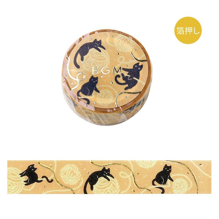 BGM Foil Stamping Masking Tape: Life - Cat and Thread