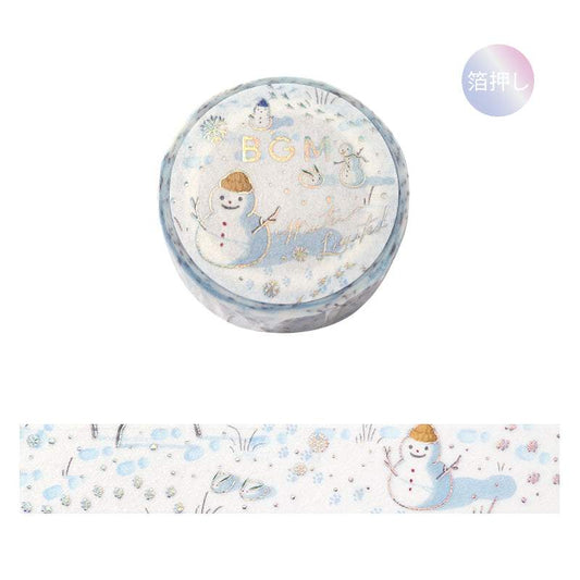 BGM Foil Stamping Winter Limited Edition Masking Tape - Snow Play