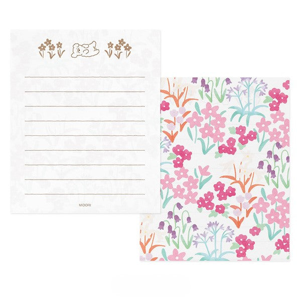 Midori Mini Letter Paper & Envelopes with Stickers 942 For You Dog