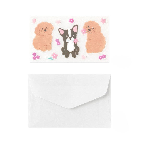 Midori Mini Letter Paper & Envelopes with Stickers 942 For You Dog