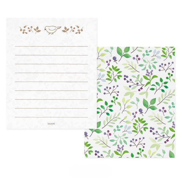 Midori Mini Letter Paper & Envelopes with Stickers 944 For You Bird