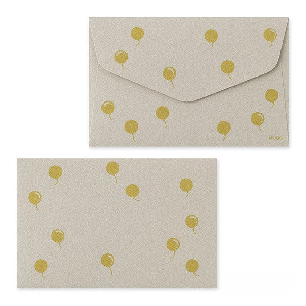 Midori Mini Letter Paper & Envelopes with Stickers 953 Bichon Frise