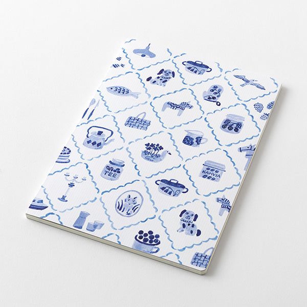 Midori Yuru Log Notebook B6 - Blue Nordic A