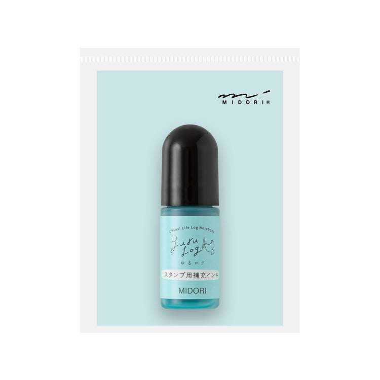 Midori Yuru Log Stamp Pre-inked Refill Ink Blue, Midori, Yuru Log, Pre-inked Refill Ink, Ink Refill, Stamp Ink Refill, WashiWednesday