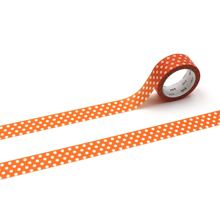MT 1P Dot Washi Tape - Deep Orange