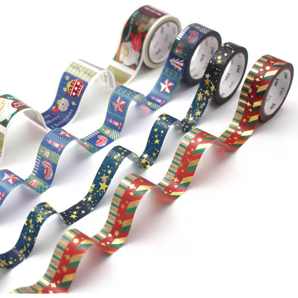 MT Christmas 2025 Washi Tape perfect for festive journaling, cards, and elegant holiday gift wrapping.