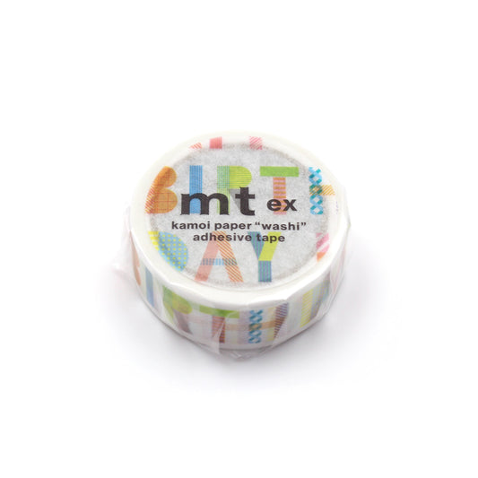 MT EX Washi Tape Happy Birthday – colorful washi tape with happy birthday lettering.