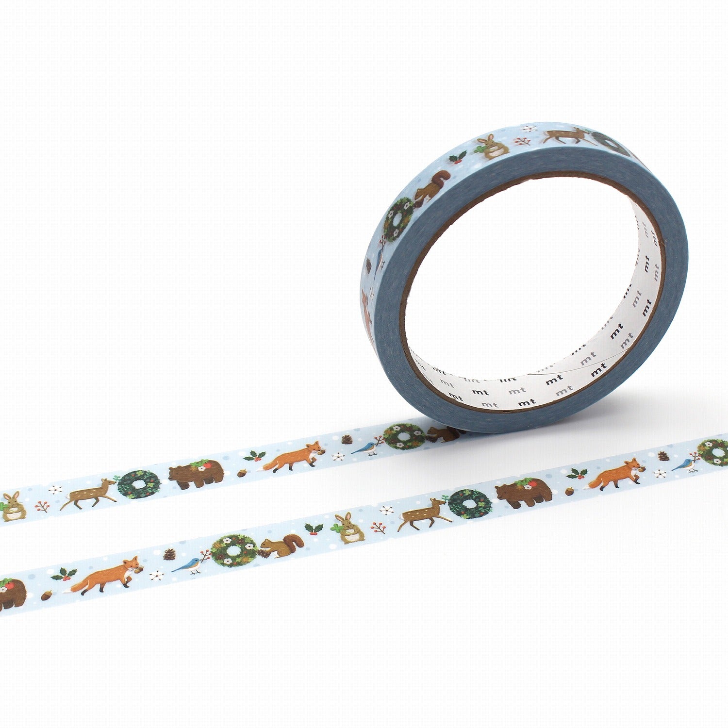 MT Large Core Strong Adhesive Making Wreaths for Animals – Christmas animals making wreaths on 15mm x 25m tape roll.