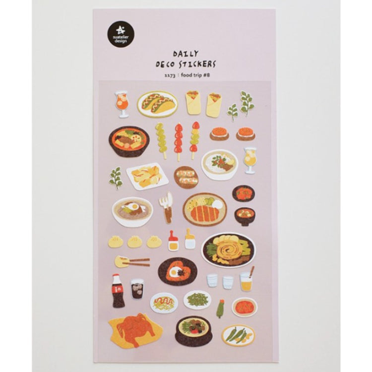 Suatelier Daily Deco Sticker - Food Trip #8