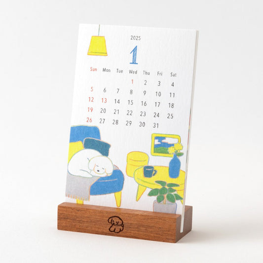 Midori Stand Calendar 2025 - Dog