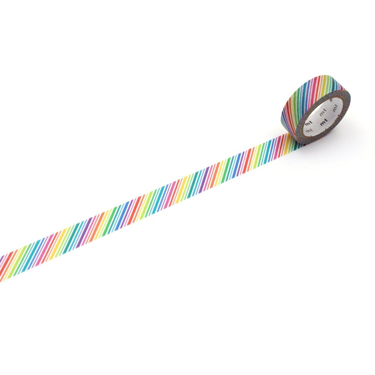 MT 1P Kamoi Washi Tape - Rainbow Stripe