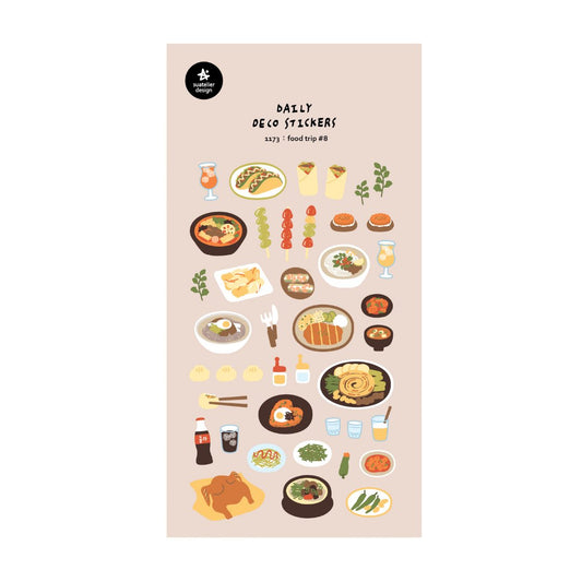 Suatelier Daily Deco Sticker - Food Trip #8