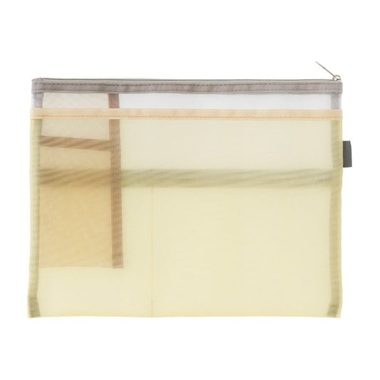 Midori Pen & Tool Pouch (B5) Mesh - Beige