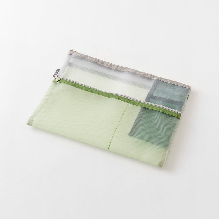 Midori Pen & Tool Pouch (B5) Mesh - Green