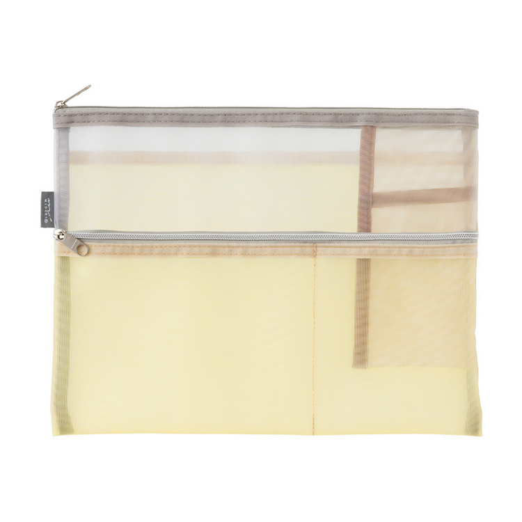 Midori Pen & Tool Pouch (B5) Mesh - Beige