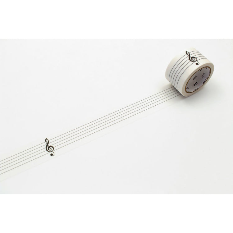 MT KakuKaku Washi Tape - Musical Staff and Treble Clef