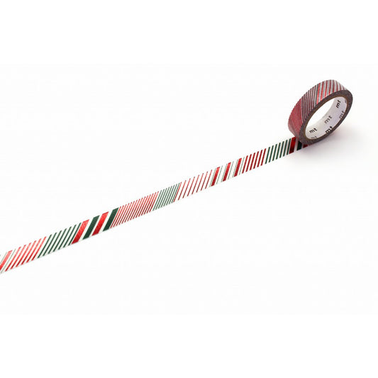 MT Tape Washi Tape - Christmas Color Stripe