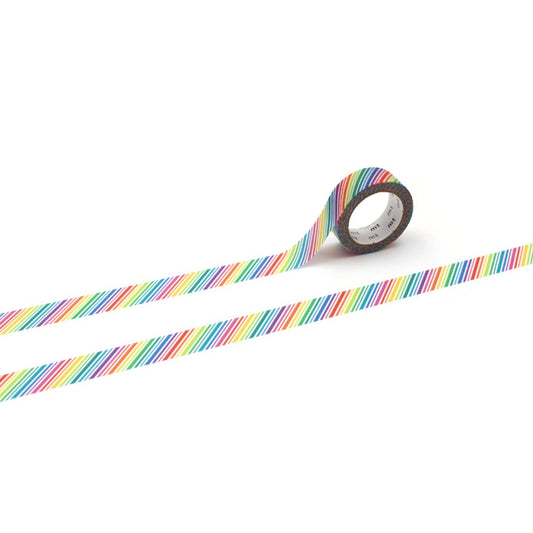 MT 1P Kamoi Washi Tape - Rainbow Stripe