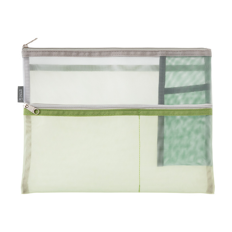 Midori Pen & Tool Pouch (B5) Mesh - Green