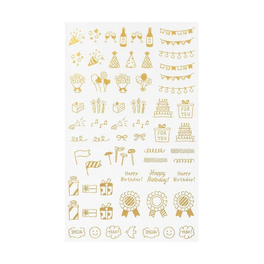 Midori Foil Transfer Sticker - 2622 Celebratory Pattern