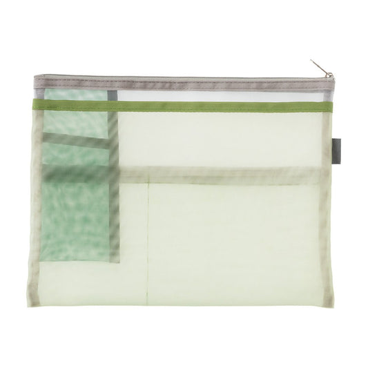 Midori Pen & Tool Pouch (B5) Mesh - Green