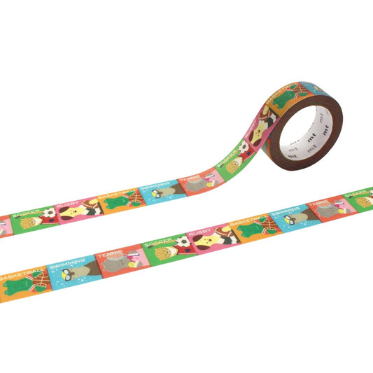 MT EX Washi Tape - Animals × Sports