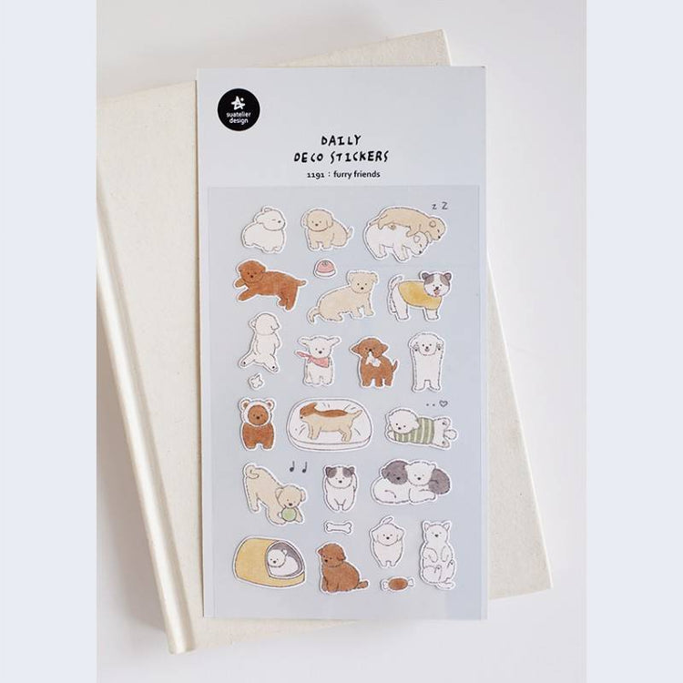 Suatelier Daily Deco Sticker - furry friends
