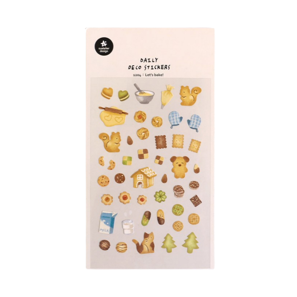 Suatelier Daily Deco Sticker - Let's Bake!