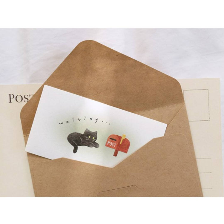 Suatelier Daily Deco Sticker My Little Universe featuring black cats in playful and cozy poses with stationery and home-themed designs.