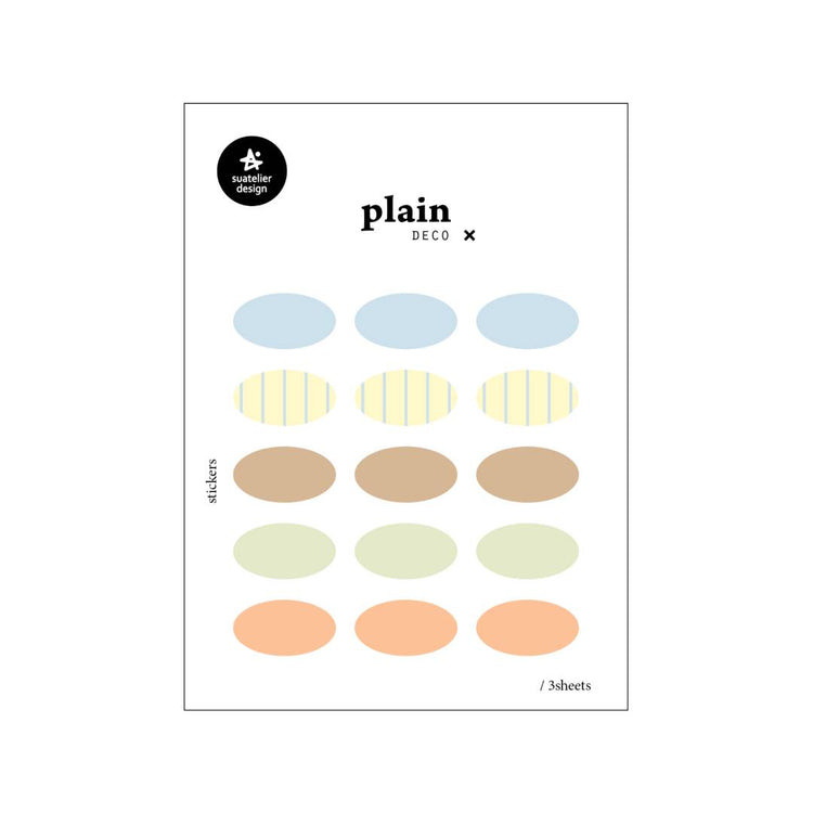 Suatelier Plain Deco Sticker Plain 90 made from premium PET material, these transparent stickers blend seamlessly onto any surface.