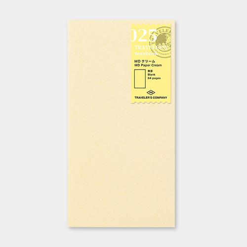 Traveler's Notebook Refill 025 (Regular Size) - MD Paper Cream