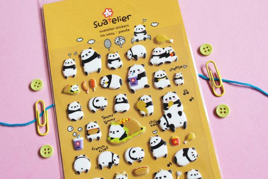 Suatelier Panda sticker (1004) | Washi Wednesday