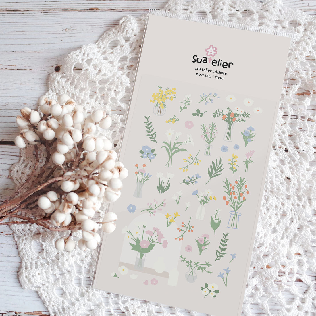 Fleuron Sticker Suatelier Fleur Sticker – WashiWednesday