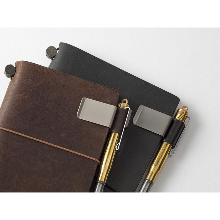 Traveler's Notebook Refill 016 (Regular & Passport Size) - Pen Holder <Medium> Brown