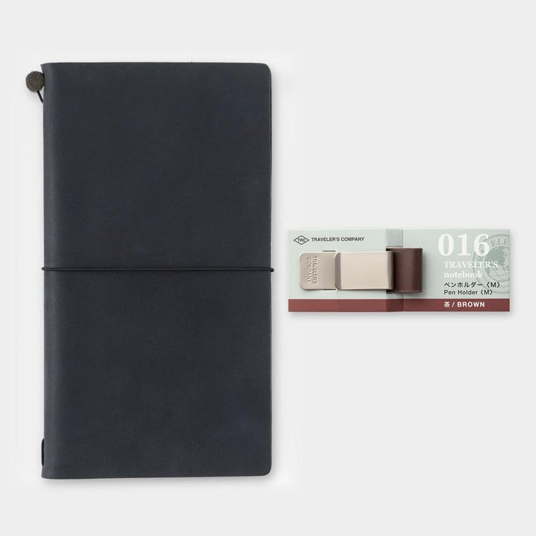 Traveller's Notebook Refill 016 (Normal- und Reisepassgröße) – Stifthalter<medium> Braun</medium>