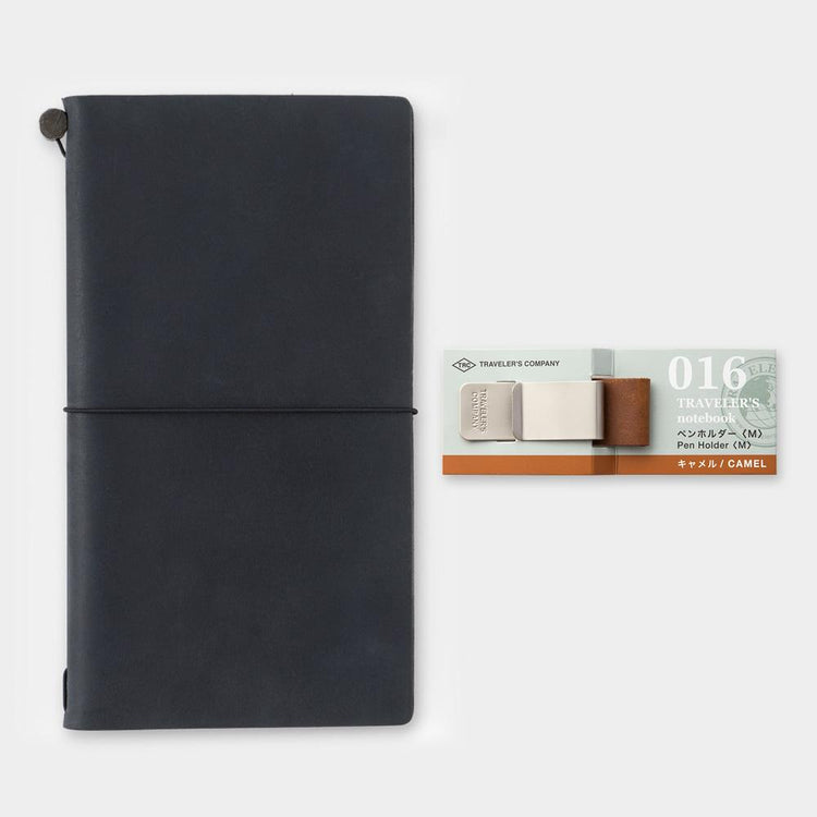 Traveler's Notebook Refill 016 (Regular & Passport Size) - Pen Holder <Medium> Camel