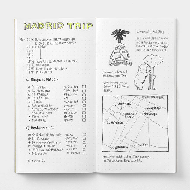 Traveler's Notebook Refill 026 (Regular Size) - Dot Grid