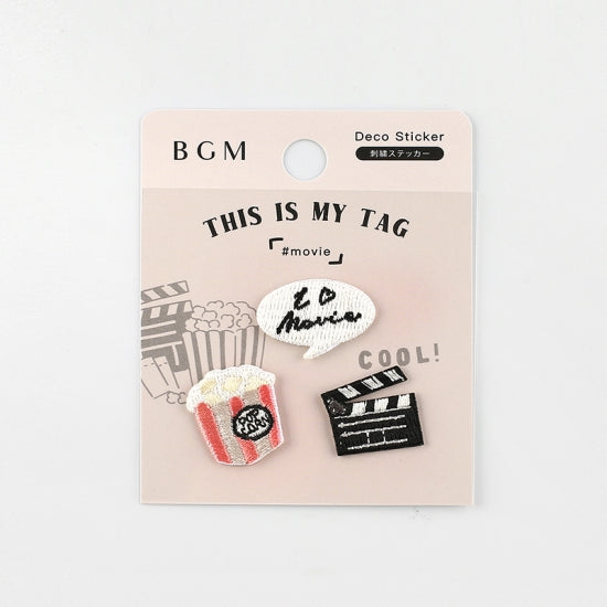 BGM Embroidery Sticker Movie