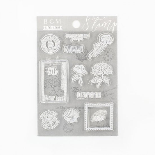 BGM Retro Stamps Clear Stamp