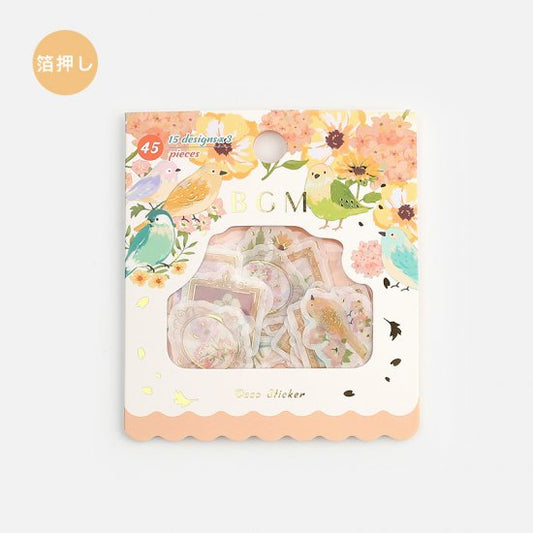 BGM Flowers And Birds Flakes Seal