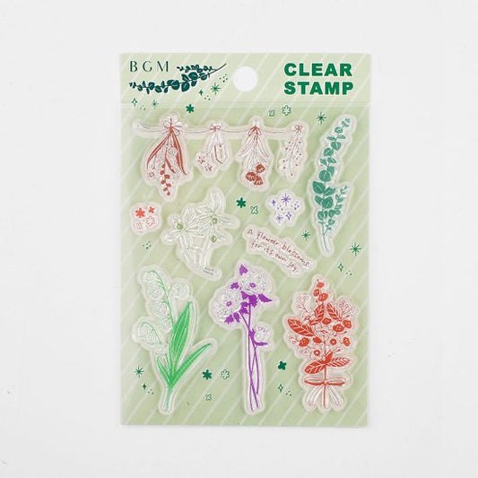 BGM Small Flower Shop Clear Stamp