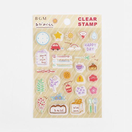 BGM Daily Life Clear Stamp