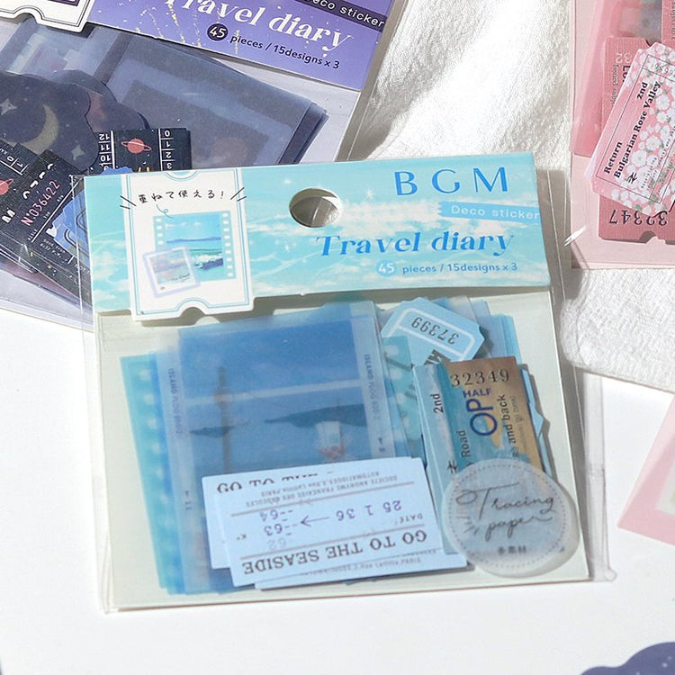 BGM Travel Diary / Sea Tracing Paper Seal