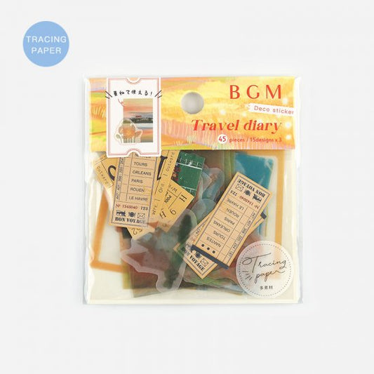 BGM Travel Diary / Countryside Tracing Paper Seal